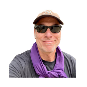 Cooling Scarf - Purple - COOLING BALLS INCLUDED!