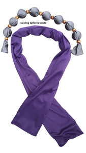 Cooling Scarf - Purple - COOLING BALLS INCLUDED!